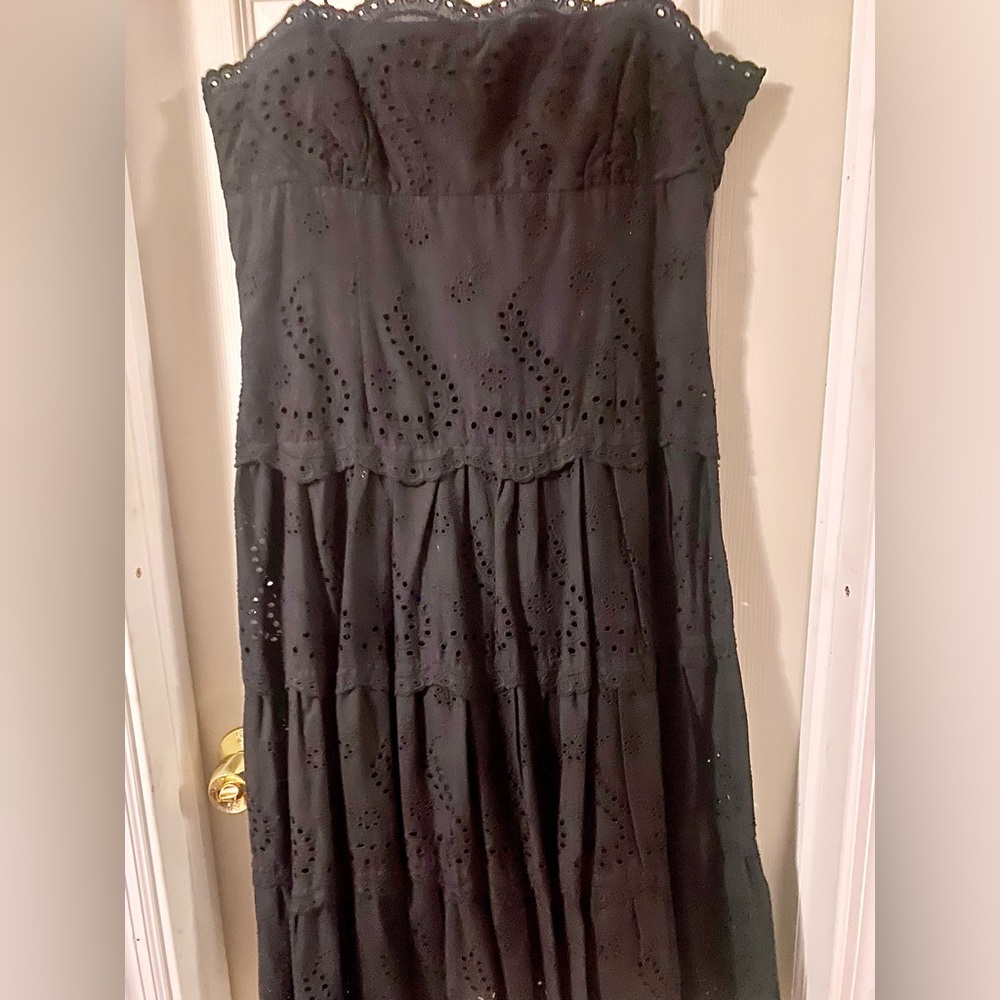 Eliza J black Eyelet Sundress